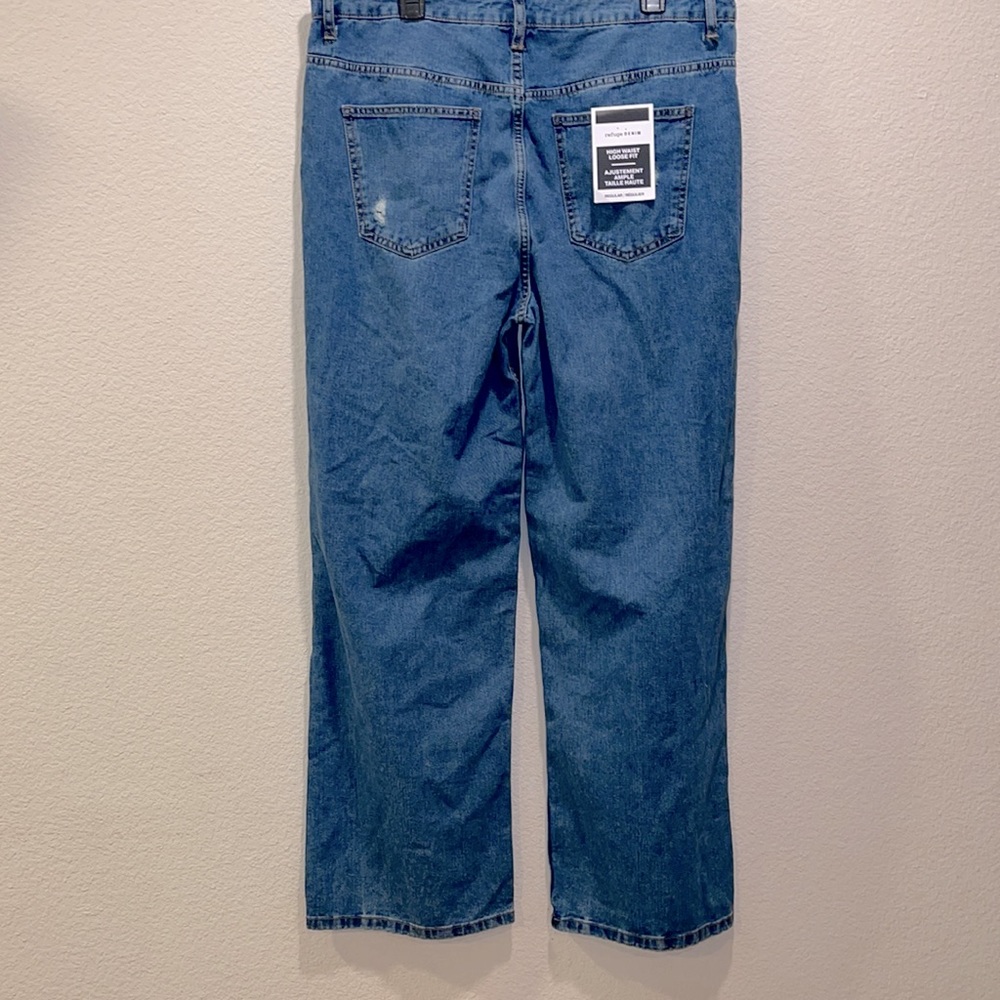 refuge Light Blue Wide Leg Jeans - Picture 3 of 6